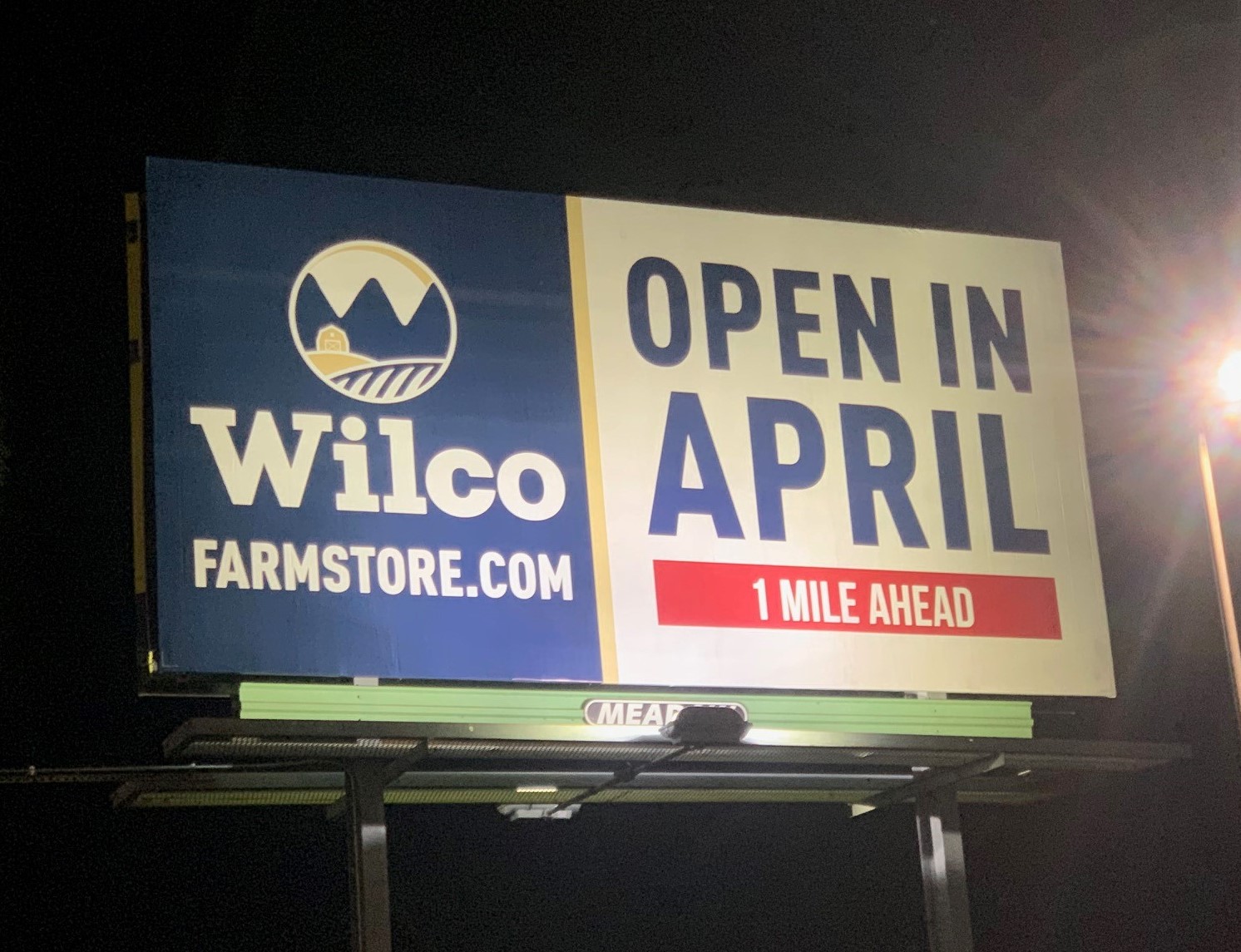Illuminating One Billboard Advertisement at a Time