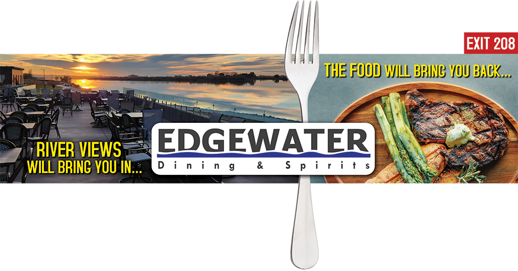 Billboard artwork with huge fork extension for Edgewater Dining
